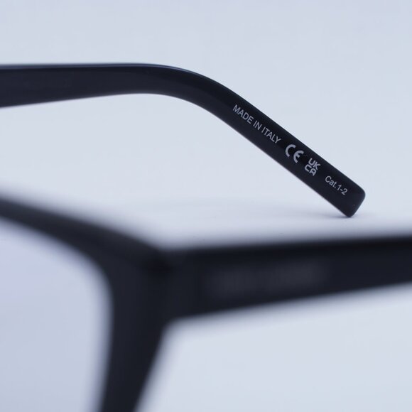 Saint Laurent SL276 MICA 025 Sunglasses Black Cat Eye Frame, Clear Lenses - Picture 10 of 14